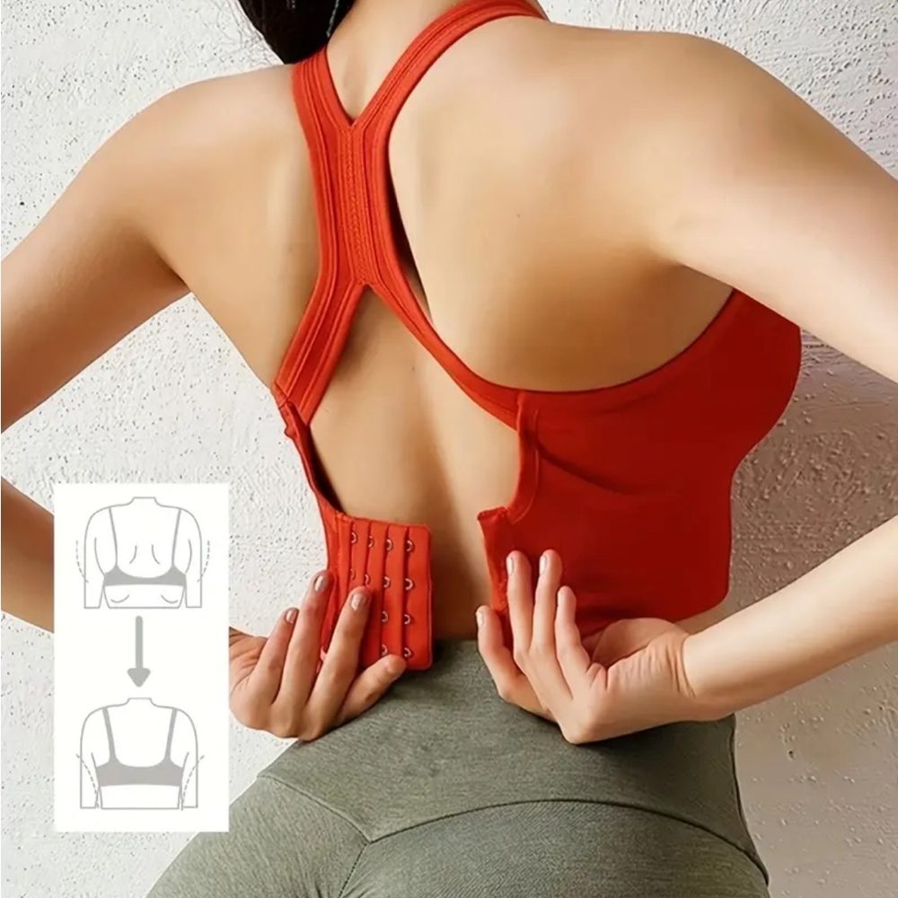 Callie Lives Miz Racerback 2PACK: XLRG Quadruple Hook & Eye Sports Bra 2PCS - Picture 2 of 6